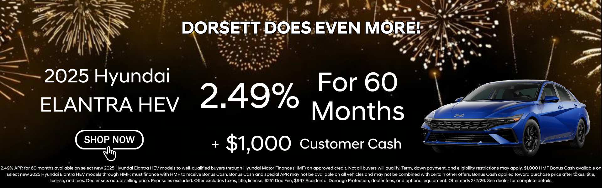 January special on the 2025 Hyundai Elantra in Terre Haute